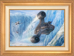 The Mandalorian™ - Cold Pursuit Wall Art by Thomas Kinkade Studios Standard Number Canvas 18" x 27" Antique Gold