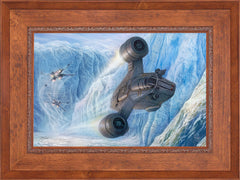 The Mandalorian™ - Cold Pursuit Wall Art by Thomas Kinkade Studios Standard Number Canvas 18" x 27" Rustic Andalucian