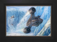The Mandalorian™ - Cold Pursuit Wall Art by Thomas Kinkade Studios Standard Number Canvas 18" x 27" Modern Black