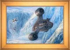 The Mandalorian™ - Cold Pursuit Wall Art by Thomas Kinkade Studios Standard Number Canvas 18" x 27" Gallery Gold
