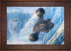The Mandalorian™ - Cold Pursuit Wall Art by Thomas Kinkade Studios Standard Number Canvas 18" x 27" Gallery Bronze