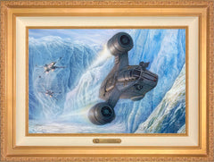 The Mandalorian™ - Cold Pursuit Wall Art by Thomas Kinkade Studios Estate Edition Canvas 18" x 27" Antique Gold
