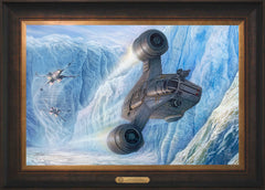 The Mandalorian™ - Cold Pursuit Wall Art by Thomas Kinkade Studios Estate Edition Canvas 18" x 27" Estate Bronze
