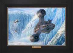 The Mandalorian™ - Cold Pursuit Wall Art by Thomas Kinkade Studios Estate Edition Canvas 18" x 27" Modern Black