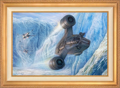 The Mandalorian™ - Cold Pursuit Wall Art by Thomas Kinkade Studios Standard Number Canvas 24" x 36" Antique Gold