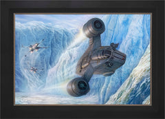The Mandalorian™ - Cold Pursuit Wall Art by Thomas Kinkade Studios Standard Number Canvas 24" x 36" Modern Black
