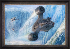 The Mandalorian™ - Cold Pursuit Wall Art by Thomas Kinkade Studios Standard Number Canvas 24" x 36" Cabernet