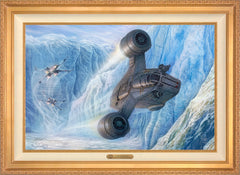 The Mandalorian™ - Cold Pursuit Wall Art by Thomas Kinkade Studios Estate Edition Canvas 24" x 36" Antique Gold