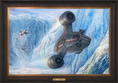 The Mandalorian™ - Cold Pursuit Wall Art by Thomas Kinkade Studios Estate Edition Canvas 24" x 36" Estate Bronze