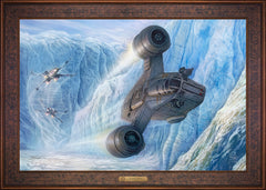 The Mandalorian™ - Cold Pursuit Wall Art by Thomas Kinkade Studios Estate Edition Canvas 24" x 36" Gallery Bronze