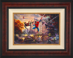 Spider-Man and Friends: The Ultimate Alliance Wall Art by Thomas Kinkade Studios Standard Number Canvas 12" x 18" Gallery Burl