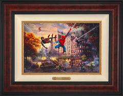 Spider-Man and Friends: The Ultimate Alliance Wall Art by Thomas Kinkade Studios Estate Edition Canvas 12" x 18" Gallery Burl