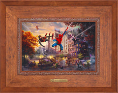 Spider-Man and Friends: The Ultimate Alliance Wall Art by Thomas Kinkade Studios Estate Edition Canvas 12" x 18" Rustic Andalucian
