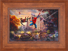 Spider-Man and Friends: The Ultimate Alliance Wall Art by Thomas Kinkade Studios Standard Number Canvas 18" x 27" Rustic Andalucian