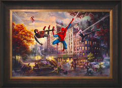 Spider-Man and Friends: The Ultimate Alliance Wall Art by Thomas Kinkade Studios Standard Number Canvas 18" x 27" Estate Bronze