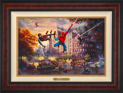 Spider-Man and Friends: The Ultimate Alliance Wall Art by Thomas Kinkade Studios Estate Edition Canvas 18" x 27" Gallery Burl