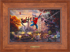 Spider-Man and Friends: The Ultimate Alliance Wall Art by Thomas Kinkade Studios Estate Edition Canvas 18" x 27" Rustic Andalucian