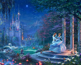 Disney Cinderella Dancing in the Starlight Wall Art by Thomas Kinkade Studios Canvas Gallery Wrap 24" x 30" Unframed