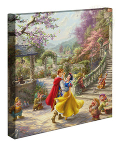 Disney Snow White Dancing in the Sunlight Wall Art by Thomas Kinkade Studios Canvas Gallery Wrap 24" x 30" Unframed