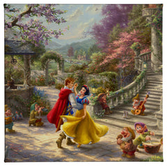 Disney Snow White Dancing in the Sunlight Wall Art by Thomas Kinkade Studios Canvas Gallery Wrap 24" x 30" Unframed