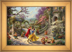 Disney Snow White Dancing in the Sunlight Wall Art by Thomas Kinkade Studios Canvas Gallery Wrap 24" x 30" Unframed