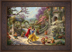 Disney Snow White Dancing in the Sunlight Wall Art by Thomas Kinkade Studios Canvas Gallery Wrap 24" x 30" Unframed