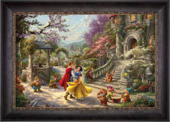 Disney Snow White Dancing in the Sunlight Wall Art by Thomas Kinkade Studios Canvas Gallery Wrap 24" x 30" Unframed