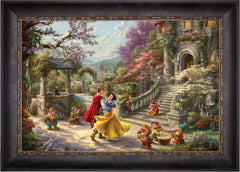 Disney Snow White Dancing in the Sunlight Wall Art by Thomas Kinkade Studios Canvas Gallery Wrap 24" x 30" Unframed