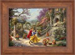 Disney Snow White Dancing in the Sunlight Wall Art by Thomas Kinkade Studios Canvas Gallery Wrap 24" x 30" Unframed