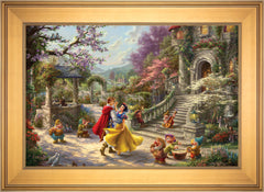 Disney Snow White Dancing in the Sunlight Wall Art by Thomas Kinkade Studios Canvas Gallery Wrap 24" x 30" Unframed