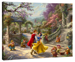 Disney Snow White Dancing in the Sunlight Wall Art by Thomas Kinkade Studios Canvas Gallery Wrap 24" x 30" Unframed
