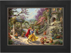 Disney Snow White Dancing in the Sunlight Wall Art by Thomas Kinkade Studios Canvas Gallery Wrap 24" x 30" Unframed