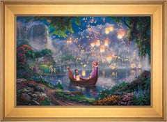 Disney Tangled Wall Art by Thomas Kinkade Studios Canvas Gallery Wrap 24" x 30" Unframed