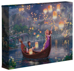 Disney Tangled Wall Art by Thomas Kinkade Studios Canvas Gallery Wrap 24" x 30" Unframed