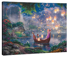 Disney Tangled Wall Art by Thomas Kinkade Studios Canvas Gallery Wrap 24" x 30" Unframed
