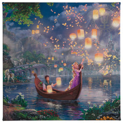 Disney Tangled Wall Art by Thomas Kinkade Studios Canvas Gallery Wrap 24" x 30" Unframed