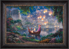 Disney Tangled Wall Art by Thomas Kinkade Studios Canvas Gallery Wrap 24" x 30" Unframed