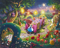 Disney Mad Hatter's Tea Party Wall Art by Thomas Kinkade Studios Canvas Gallery Wrap 8" x 10" Unframed