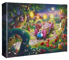 Disney Mad Hatter's Tea Party Wall Art by Thomas Kinkade Studios Canvas Gallery Wrap 8" x 10" Unframed