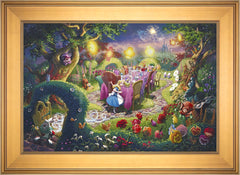 Disney Mad Hatter's Tea Party Wall Art by Thomas Kinkade Studios Canvas Gallery Wrap 8" x 10" Unframed