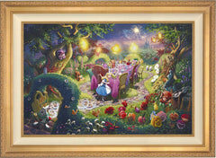 Disney Mad Hatter's Tea Party Wall Art by Thomas Kinkade Studios Canvas Gallery Wrap 8" x 10" Unframed