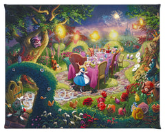 Disney Mad Hatter's Tea Party Wall Art by Thomas Kinkade Studios Canvas Gallery Wrap 8" x 10" Unframed