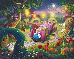Disney Mad Hatter's Tea Party Wall Art by Thomas Kinkade Studios Canvas Gallery Wrap 24" x 30" Unframed