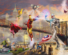 Iron Man Wall Art by Thomas Kinkade Studios Canvas Gallery Wrap 24" x 30" Unframed