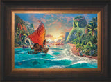Disney Moana Wall Art by Thomas Kinkade Studios Standard Number Canvas 12" x 18" Estate Bronze