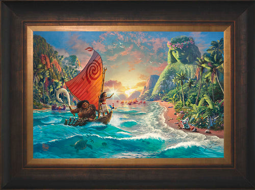 Disney Moana Wall Art by Thomas Kinkade Studios Standard Number Canvas 12