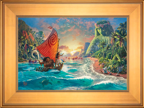 Disney Moana Wall Art by Thomas Kinkade Studios Standard Number Canvas 12