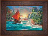 Disney Moana Wall Art by Thomas Kinkade Studios Standard Number Canvas 12" x 18" Gallery Bronze