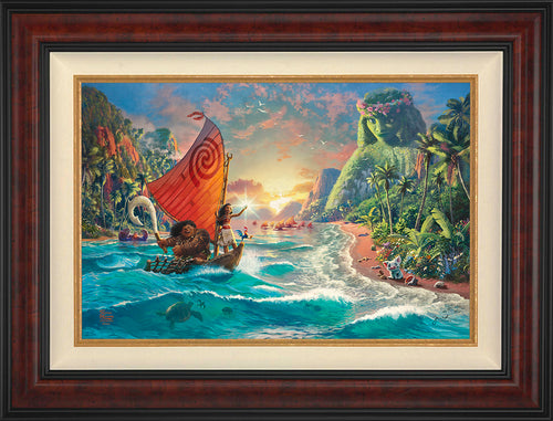 Disney Moana Wall Art by Thomas Kinkade Studios Standard Number Canvas 18