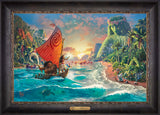 Disney Moana Wall Art by Thomas Kinkade Studios Estate Edition Canvas 18" x 27" Cabernet